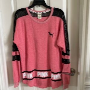 Pink oversized longer pink/peach top